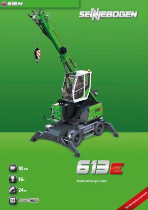 Macarale mobile - braț telescopic Sennebogen 613 M