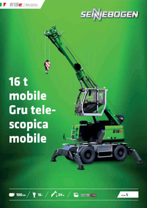 Macarale mobile - braț telescopic Sennebogen 613E