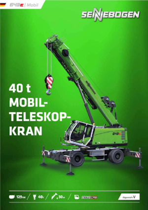 Macarale mobile - braț telescopic Sennebogen 643E