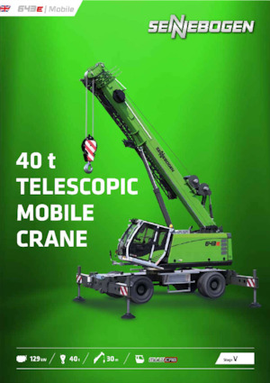 Macarale mobile - braț telescopic Sennebogen 643E