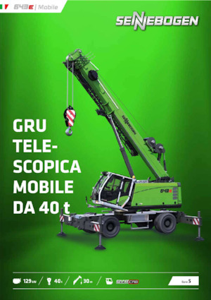 Macarale mobile - braț telescopic Sennebogen 643E