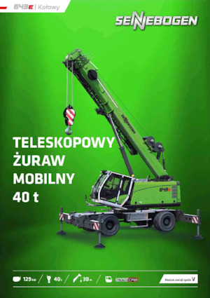 Macarale mobile - braț telescopic Sennebogen 643E