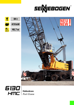 Macarale mobile - braț cu zăbrele Sennebogen 6130 HMC