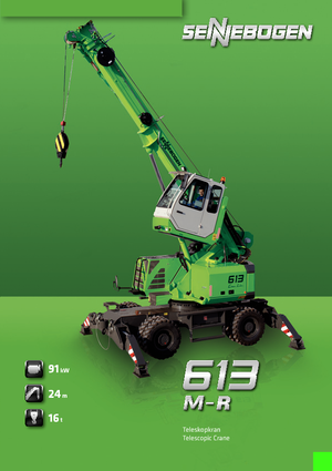 Macarale mobile - braț telescopic Sennebogen 613 M