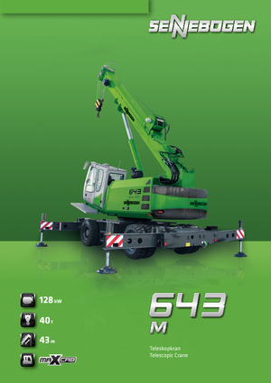 Macarale mobile - braț telescopic Sennebogen 643 M