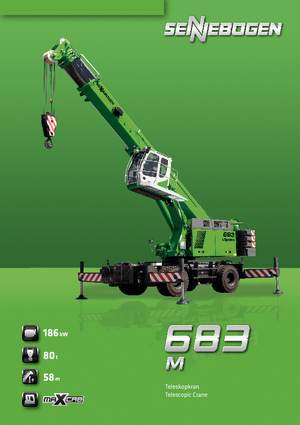 Macarale mobile - braț telescopic Sennebogen 683 M