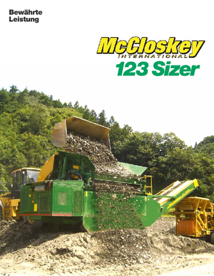 Stații de sortare mobile McCloskey 123 Sizer