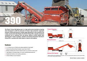 Stații de sortare mobile Terex-Finlay 390 Hydrascreen