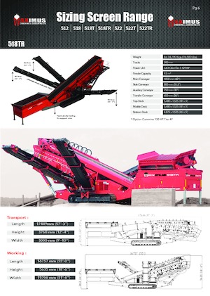 Stații de sortare mobile Maximus 518 TR