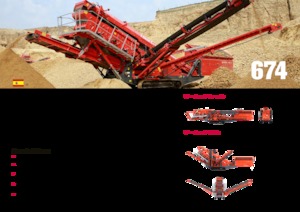 Stații de sortare mobile Terex-Finlay 674
