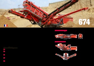 Stații de sortare mobile Terex-Finlay 674
