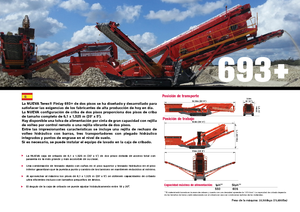 Stații de sortare mobile Terex-Finlay 693 Supertrak