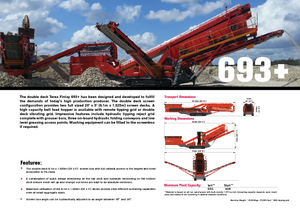 Stații de sortare mobile Terex-Finlay 693 Supertrak