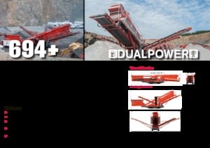 Stații de sortare mobile Terex-Finlay 694+ Hybrid