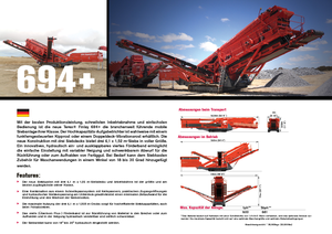Stații de sortare mobile Terex-Finlay 694 Supertrak