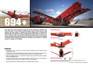 Stații de sortare mobile Terex-Finlay 694 Supertrak