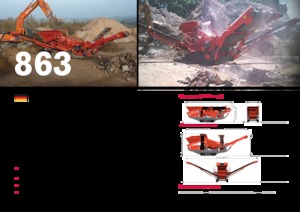 Stații de sortare mobile Terex-Finlay 863+