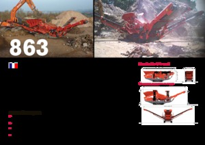 Stații de sortare mobile Terex-Finlay 863+