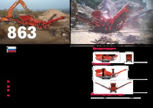 Stații de sortare mobile Terex-Finlay 863+