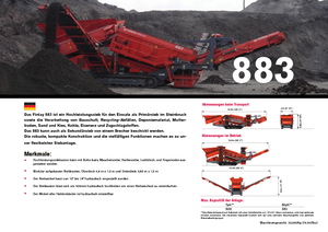 Stații de sortare mobile Terex-Finlay 883 Reclaimer