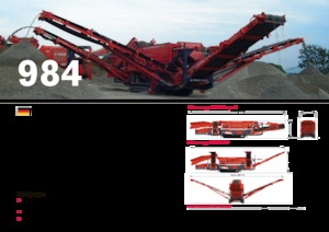 Stații de sortare mobile Terex-Finlay 984