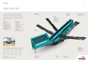 Stații de sortare mobile Powerscreen Chieftain 1700