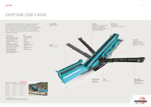 Stații de sortare mobile Powerscreen Chieftain 2200 3 Deck