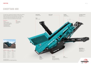 Stații de sortare mobile Powerscreen Chieftain 400