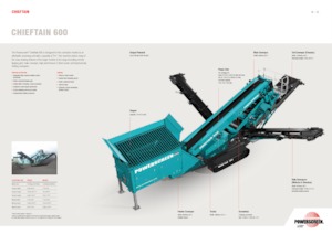 Stații de sortare mobile Powerscreen Chieftain 600