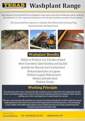 Stații de sortare mobile Tesab DSP150 