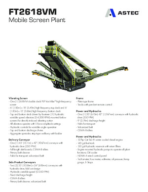 Stații de sortare mobile Astec FT2618VM