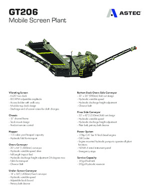 Stații de sortare mobile Astec GT206