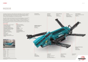 Stații de sortare mobile Powerscreen H6203R