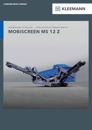 Stații de sortare mobile Kleemann MS 12 Z