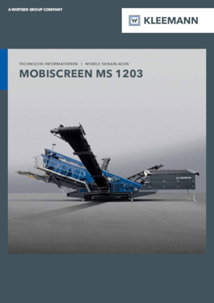 Stații de sortare mobile Kleemann MS 1203