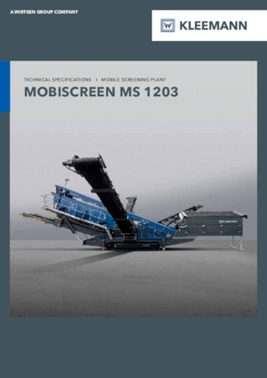 Stații de sortare mobile Kleemann MS 1203