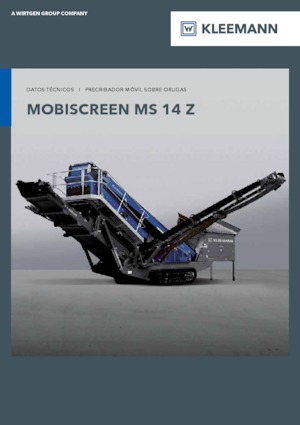 Stații de sortare mobile Kleemann MS 14 Z