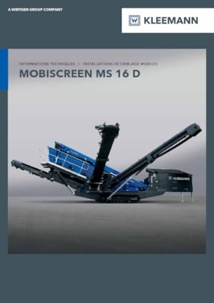 Stații de sortare mobile Kleemann MS 16 D