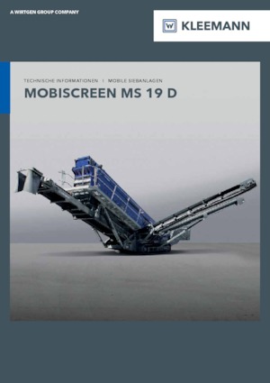 Stații de sortare mobile Kleemann MS 19 D