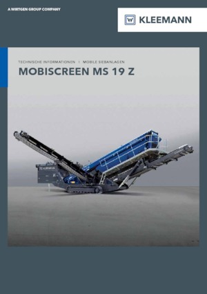 Stații de sortare mobile Kleemann MS 19 Z