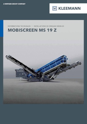 Stații de sortare mobile Kleemann MS 19 Z
