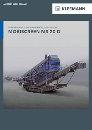 Stații de sortare mobile Kleemann MS 20 D