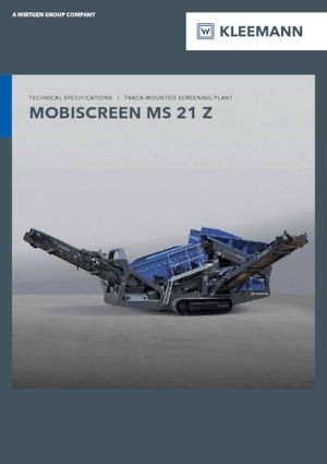 Stații de sortare mobile Kleemann MS 21 Z