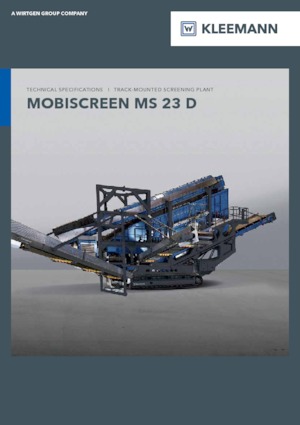 Stații de sortare mobile Kleemann MS 23 D