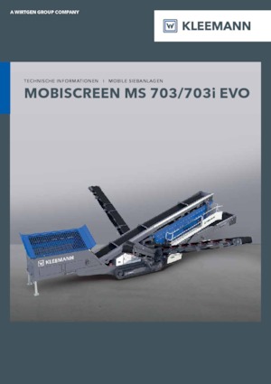 Stații de sortare mobile Kleemann MS 703i EVO