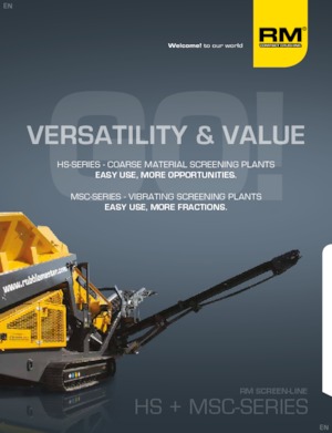 Stații de sortare mobile Rubble Master MSC 8500M-3D