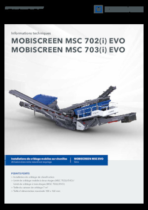 Stații de sortare mobile Kleemann MSC 702i EVO