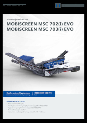 Stații de sortare mobile Kleemann MSC 703i EVO