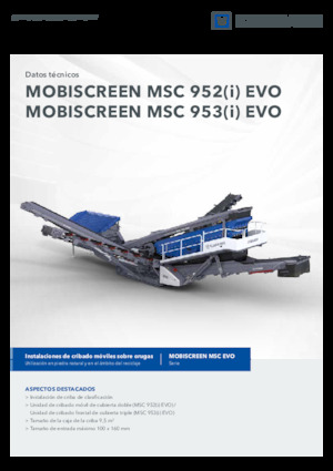 Stații de sortare mobile Kleemann MSC 952i EVO
