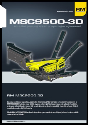 Stații de sortare mobile Rubble Master MSC9500-3D